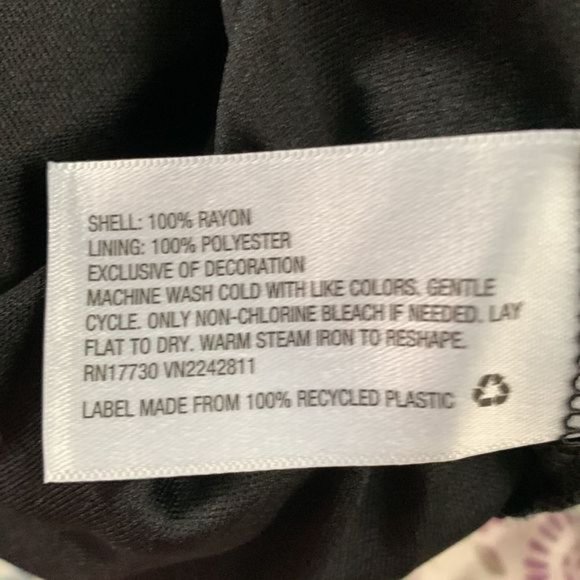 love,fire Rayon Embroidered Dress Size L - Picture 6 of 7